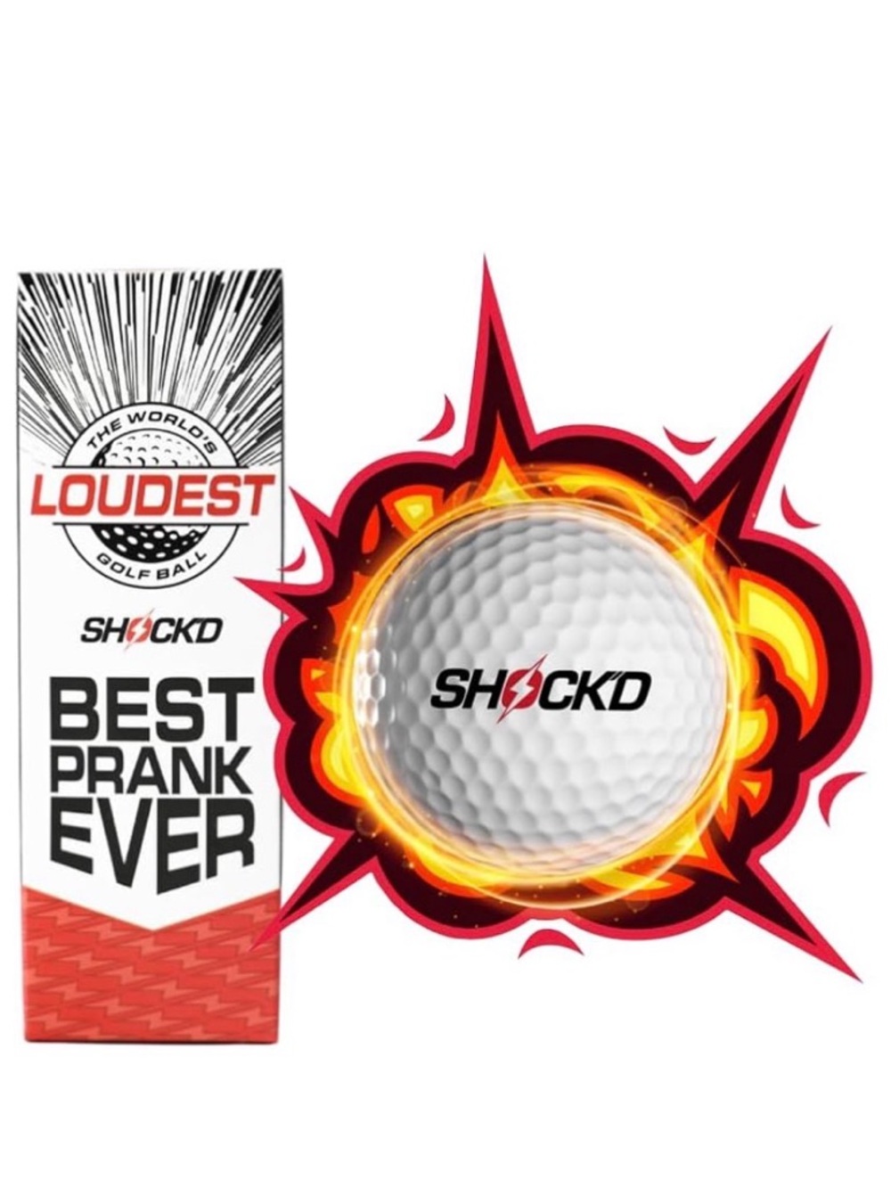 SHOCK'D GOLF BALLS - The World's Loudest Golf Ball - Viral Prank Balls